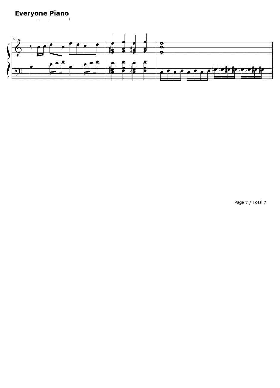 捣蛋猪Bad Piggies主题曲1.2版钢琴谱-Rovio7