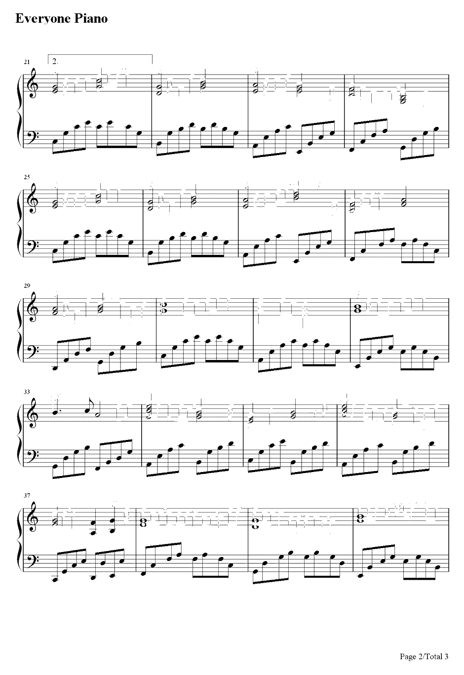 When You Believe钢琴谱-Mariah Carey & Whitney Elizabeth Houston2