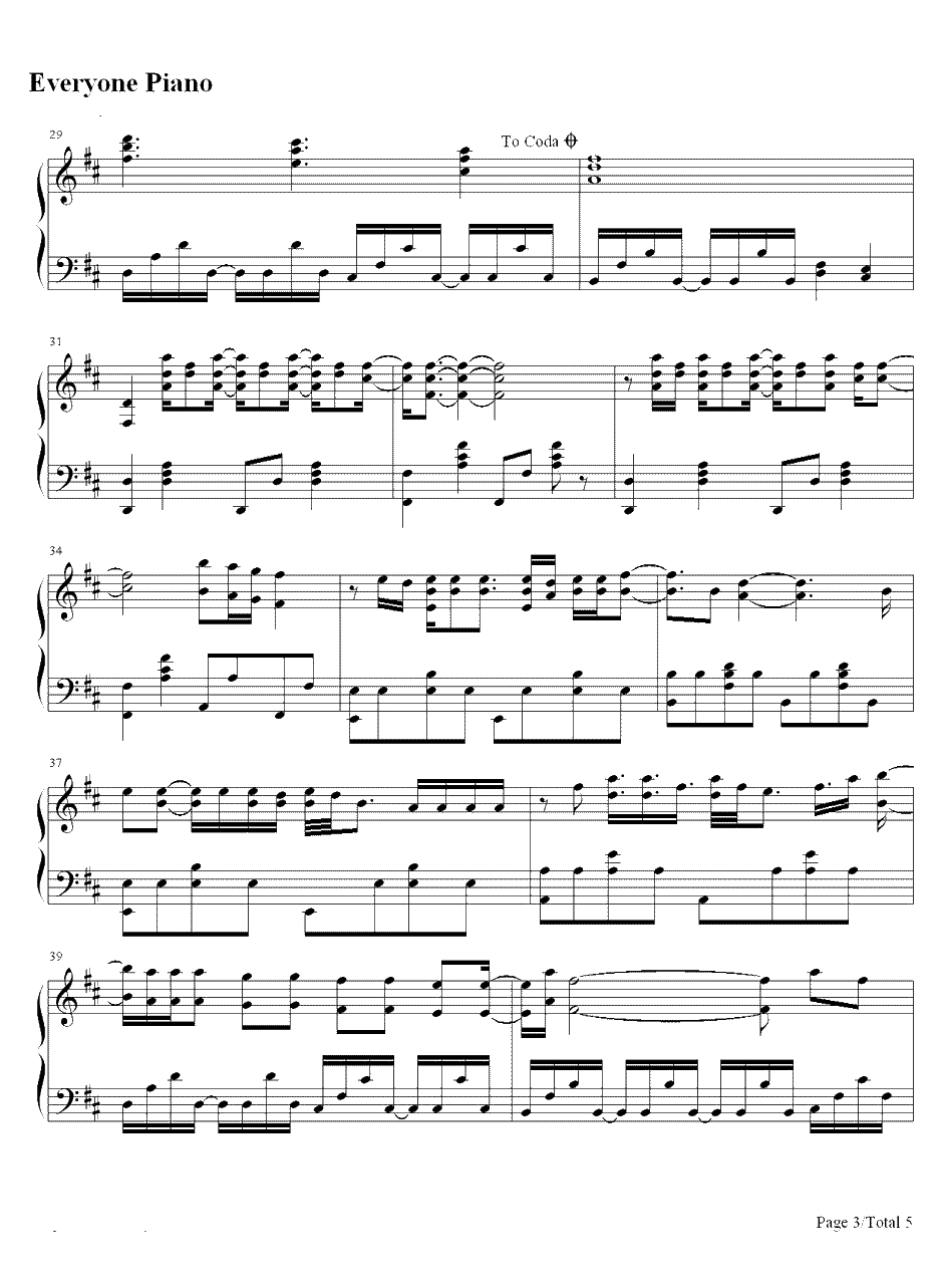 It Will Rain钢琴谱-Bruno Mars3