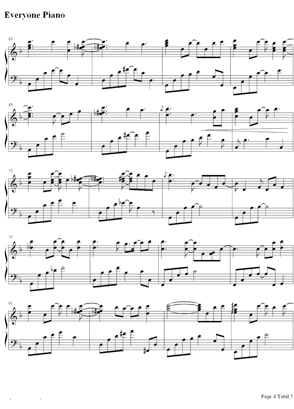 Dreams钢琴谱-李闰珉（Yiruma）4