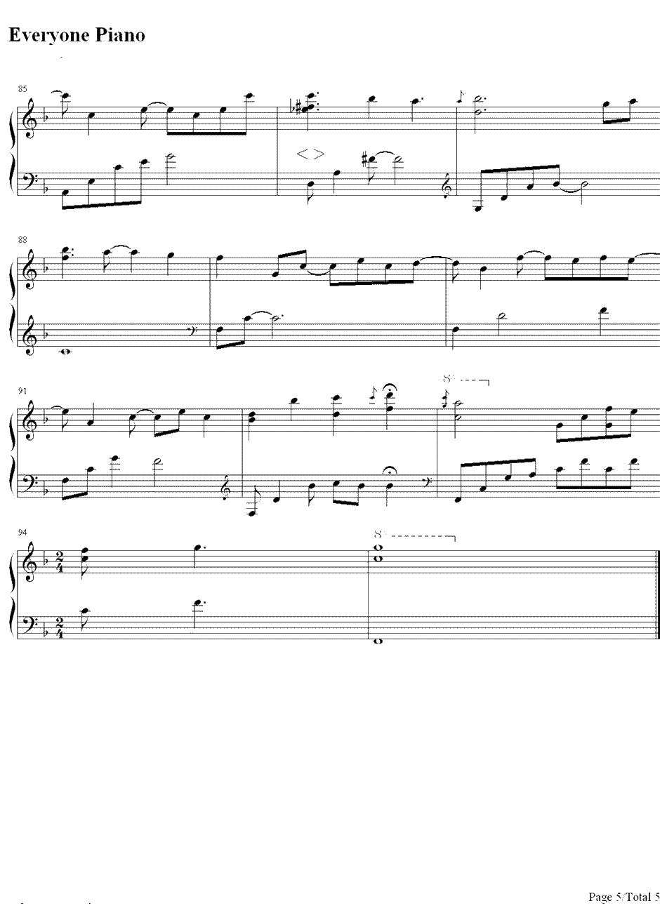 Dreams钢琴谱-李闰珉（Yiruma）5