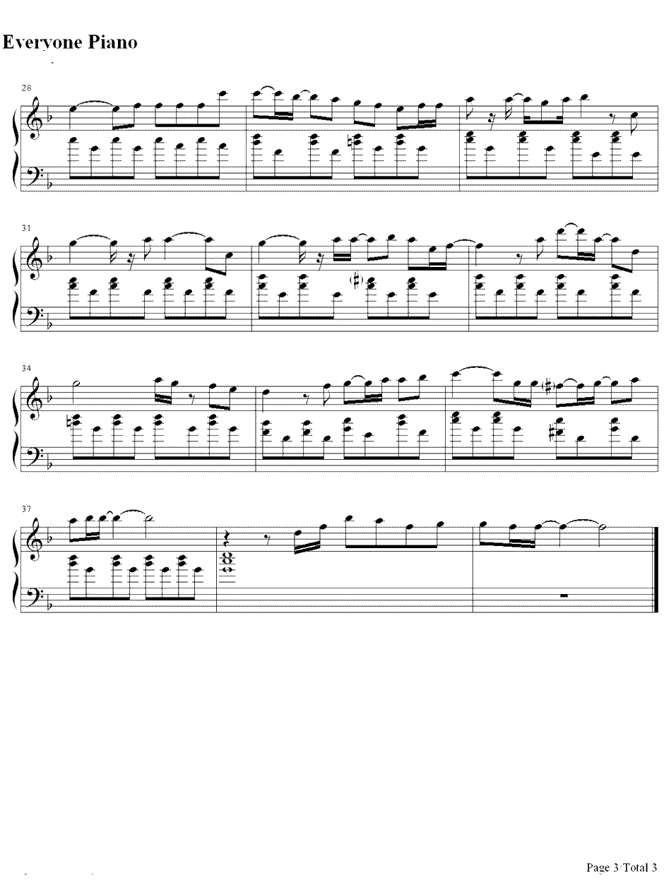 仿佛回到少女时代钢琴谱-zard-柯南剧场《第十四个目标》主题曲3