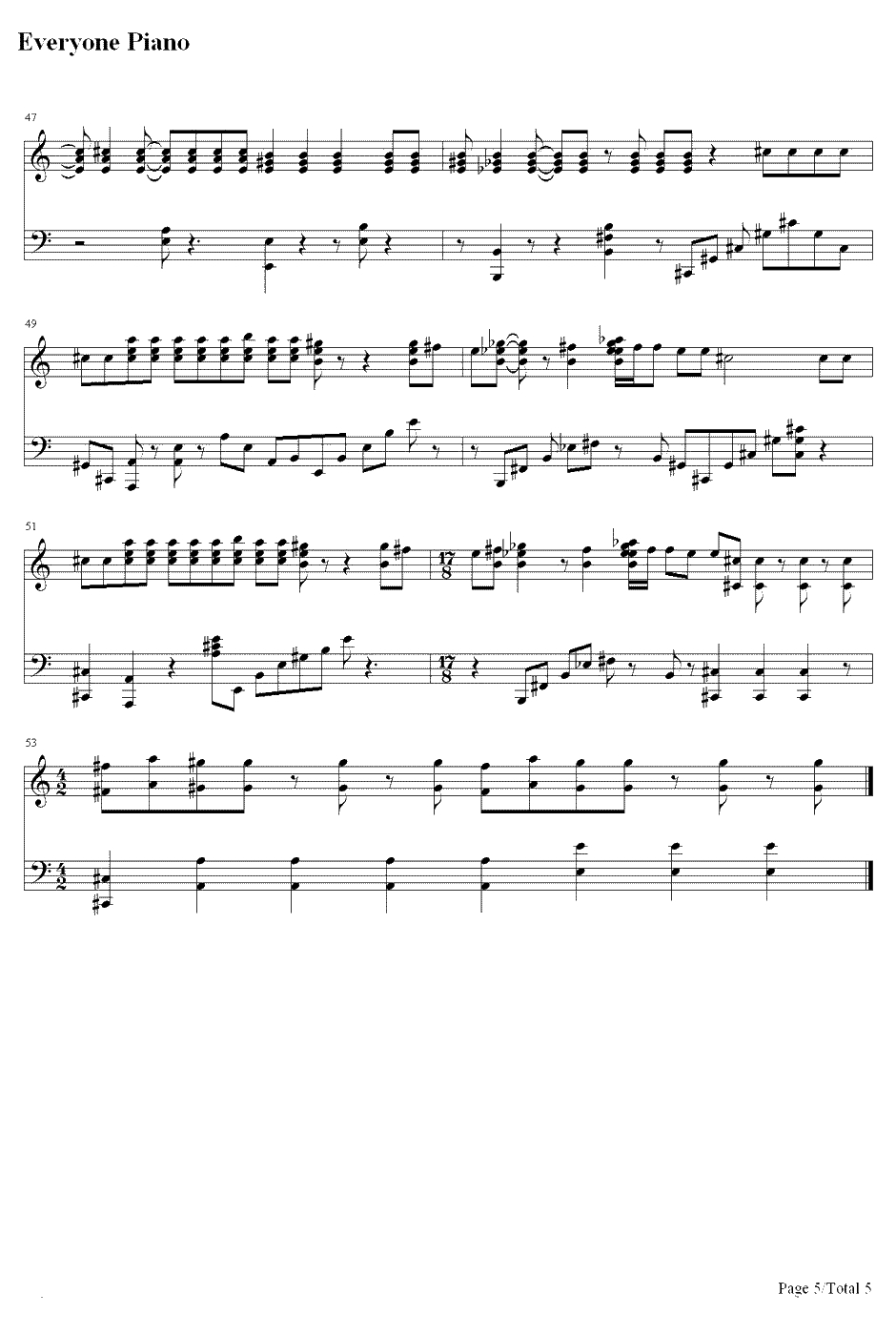 Slow Down钢琴谱-Selena Gomez5