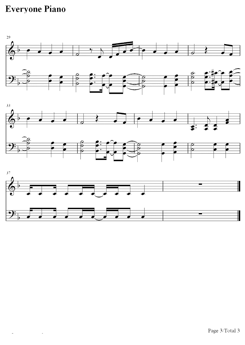 Treasure钢琴谱-Bruno Mars3