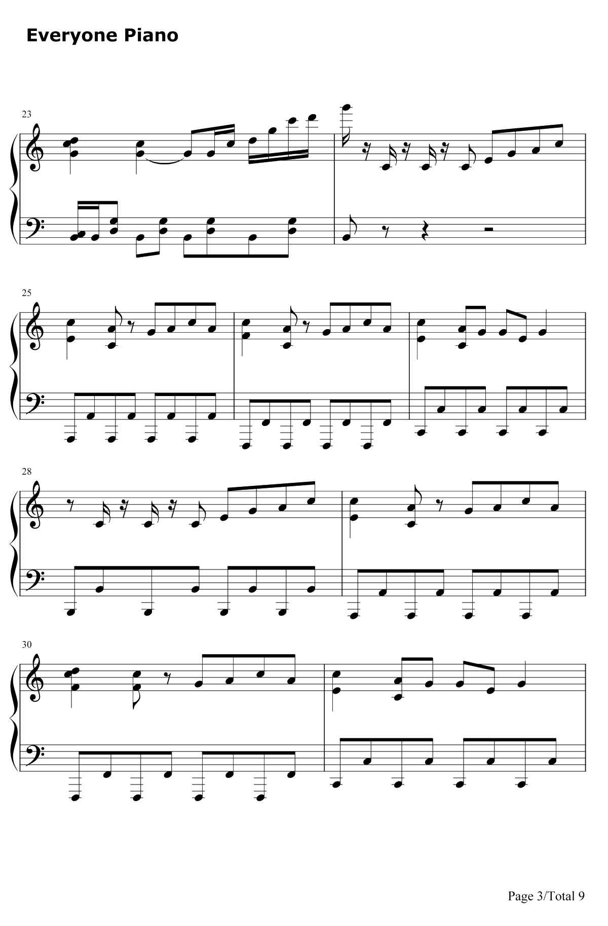 Stronger(What Doesn't Kill You)钢琴谱-Kelly Clarkson3