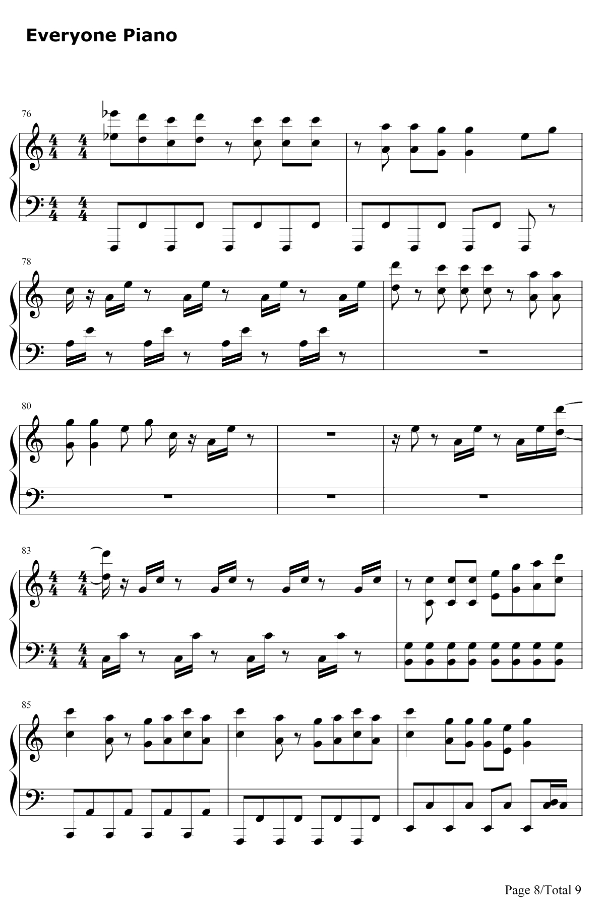 Stronger(What Doesn't Kill You)钢琴谱-Kelly Clarkson8
