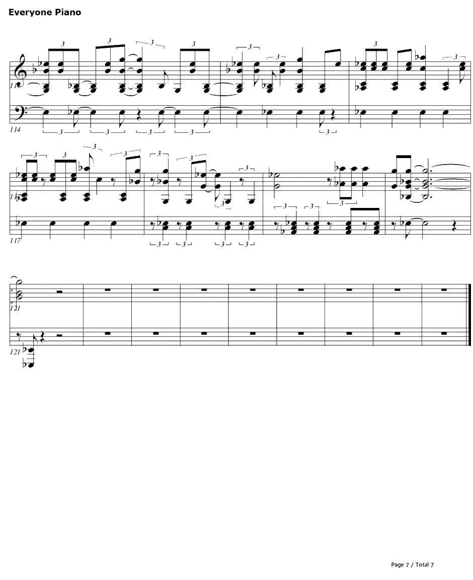 Story of My Life钢琴谱-One Direction7