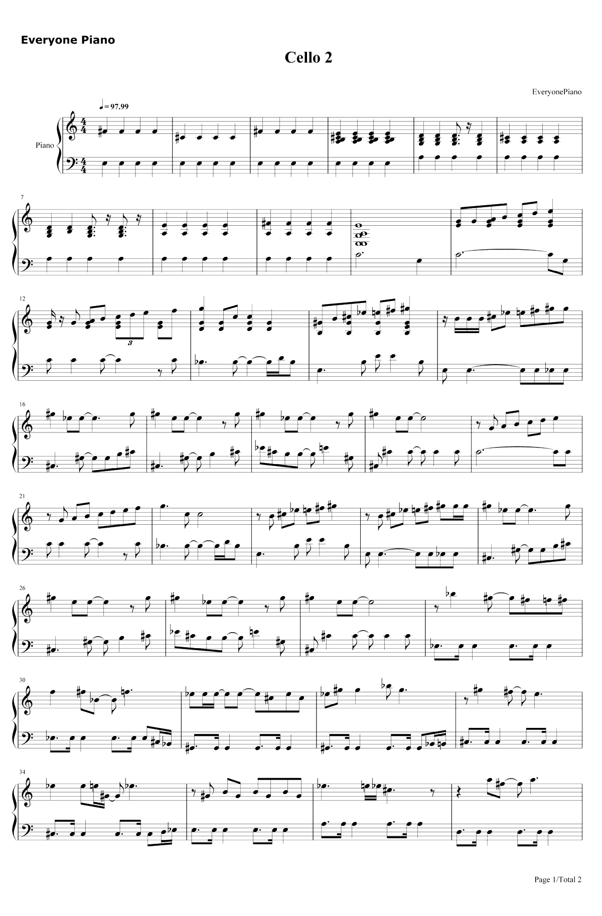 Survival（生存）钢琴谱-Muse1