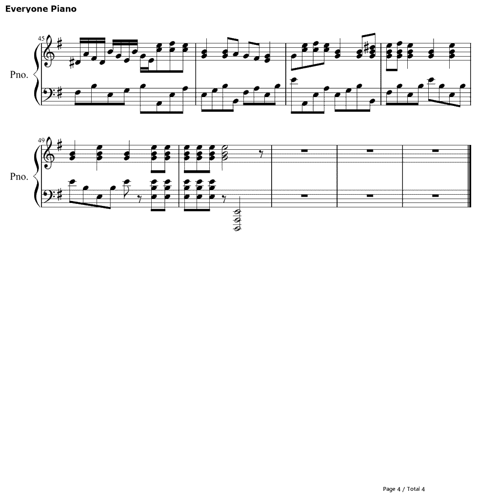 Cancion Del Mariachi钢琴谱-Los Lobos & Antonio Banderas4