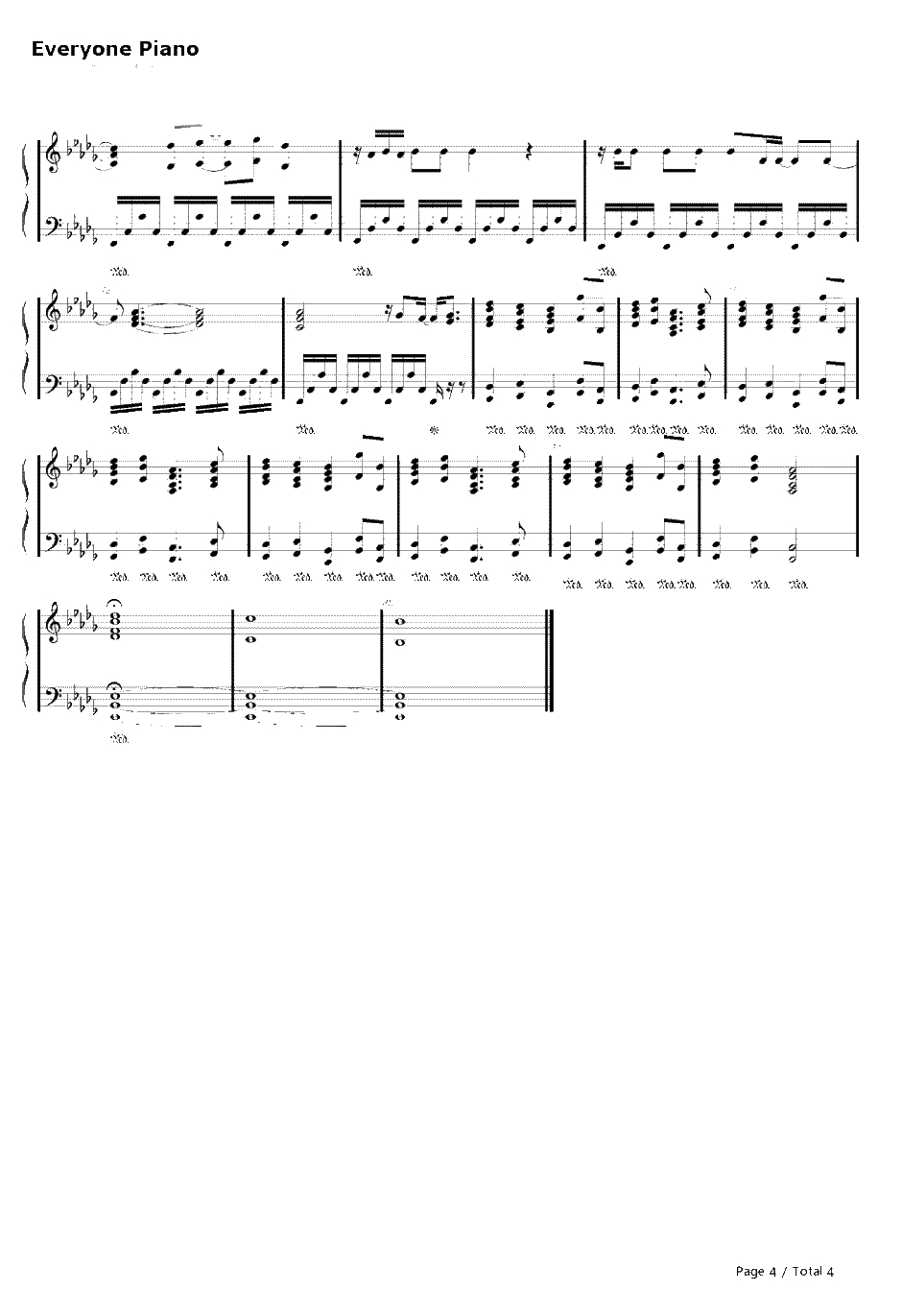 Decode钢琴谱-Paramore4