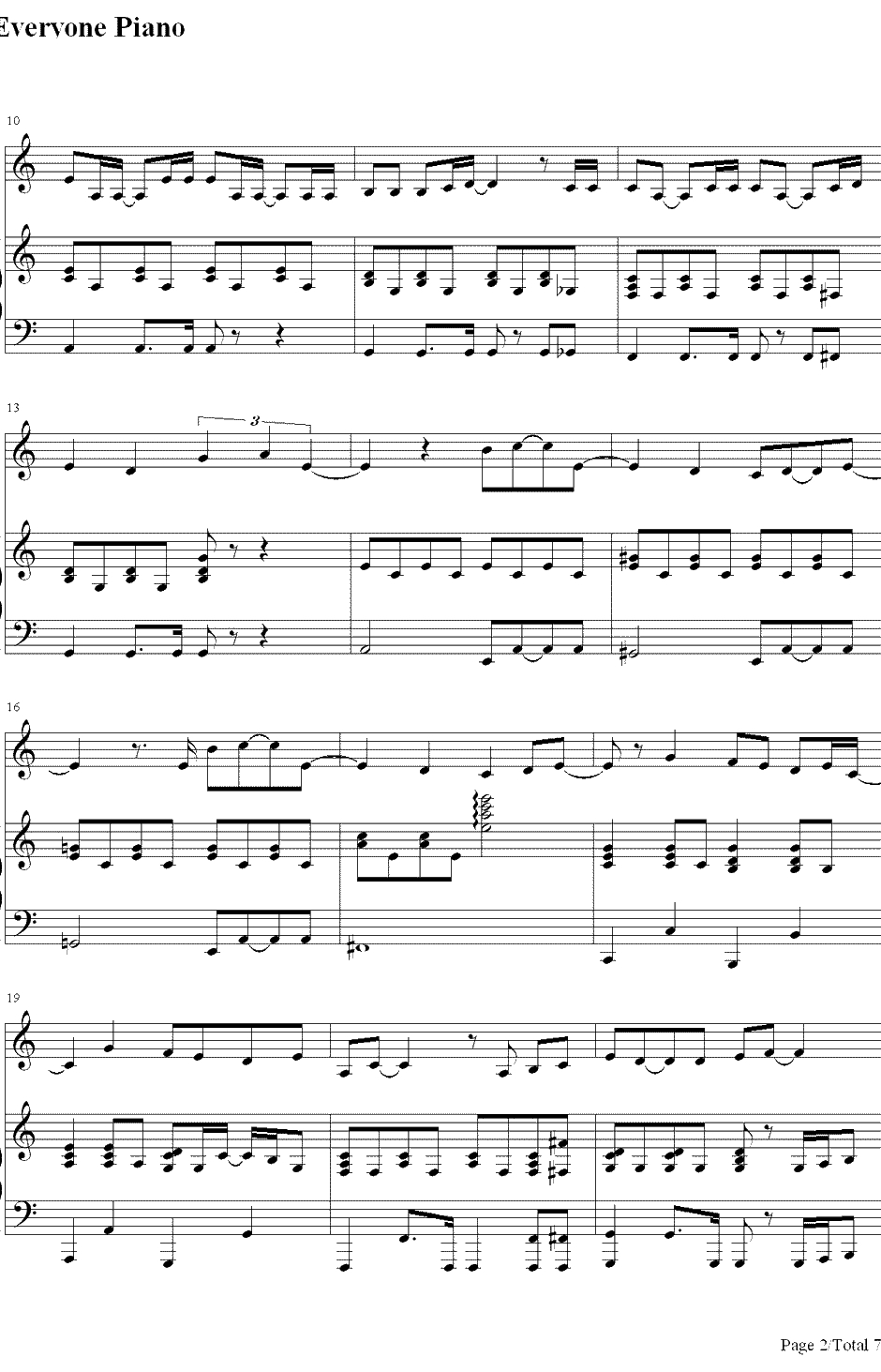 Speechless钢琴谱-Lady Gaga2