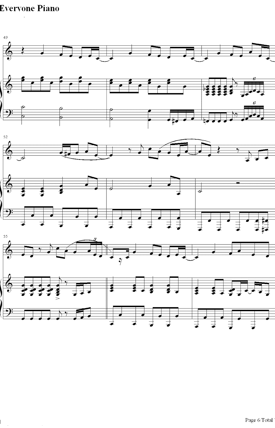 Speechless钢琴谱-Lady Gaga6