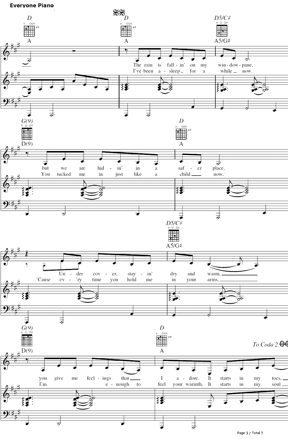 Bubbly钢琴谱-Colbie Caillat3