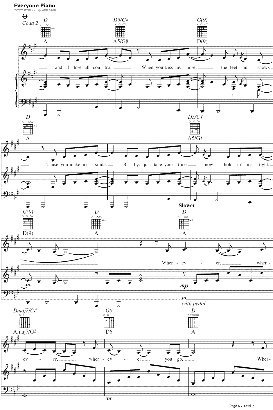 Bubbly钢琴谱-Colbie Caillat6