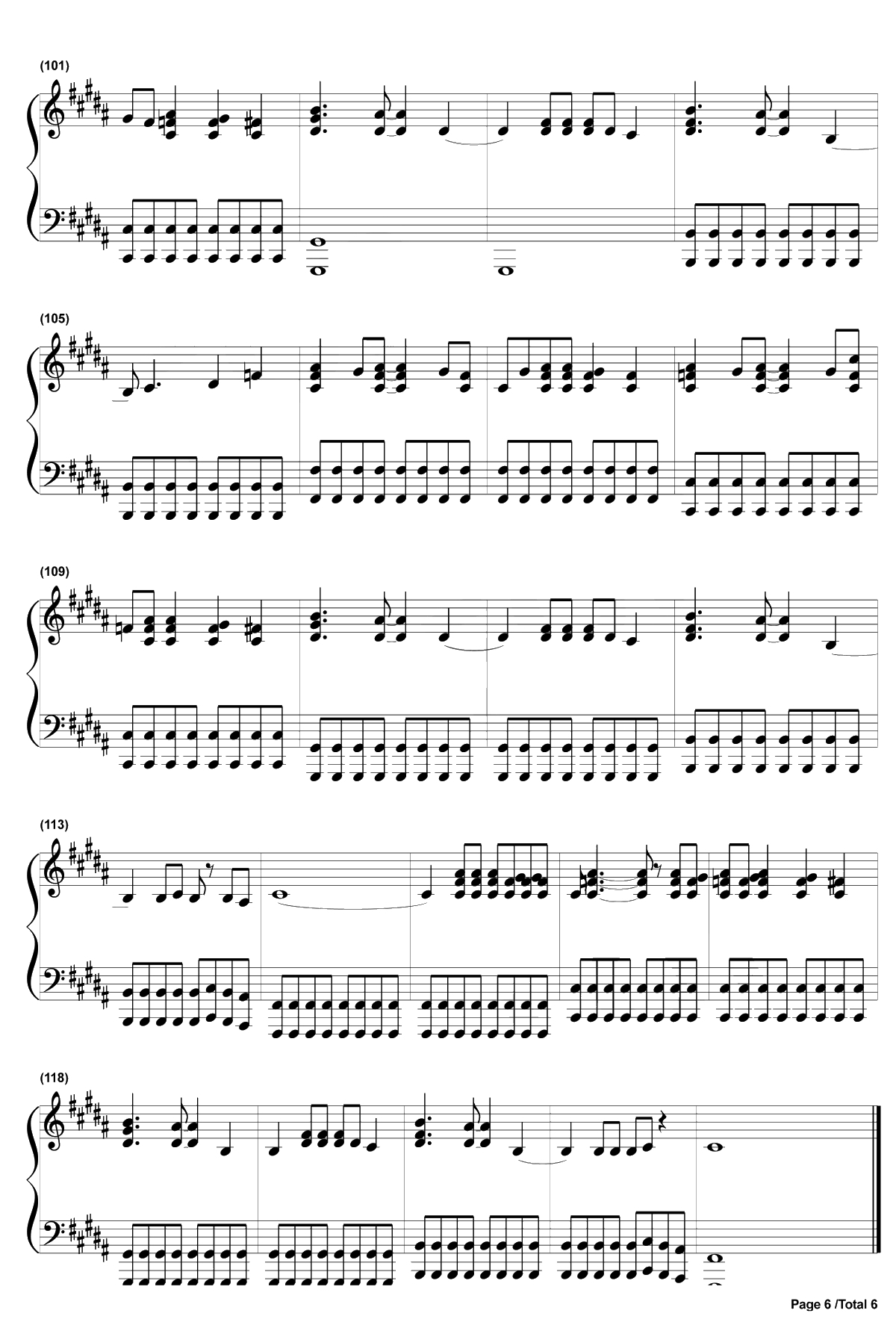 You Belong With Me钢琴谱-Taylor Swift6