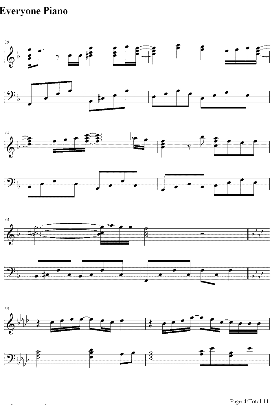 Likeastarinthenight钢琴谱-仓木麻衣-《黑暗天使》主题曲4