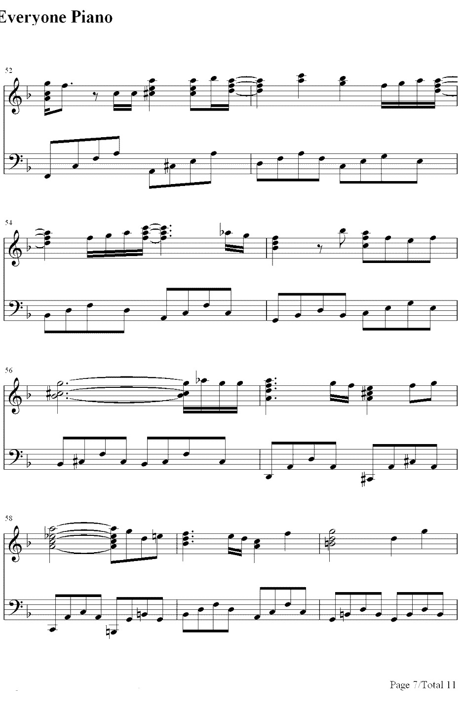 Likeastarinthenight钢琴谱-仓木麻衣-《黑暗天使》主题曲7