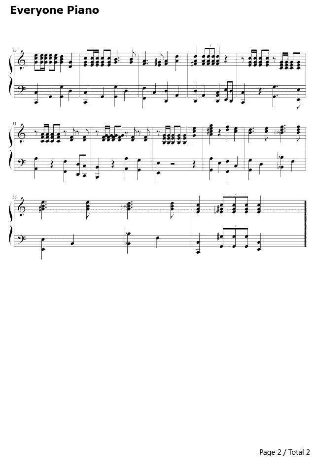 国际歌钢琴谱-欧仁·鲍狄埃（Eugène Edine Pottier）2