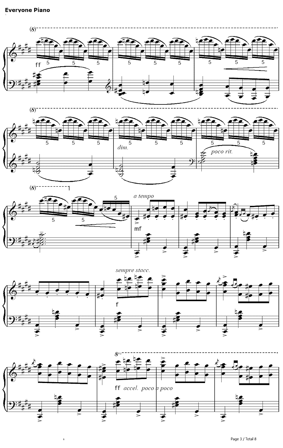 Malaguena钢琴谱-ErnestoLecuona3