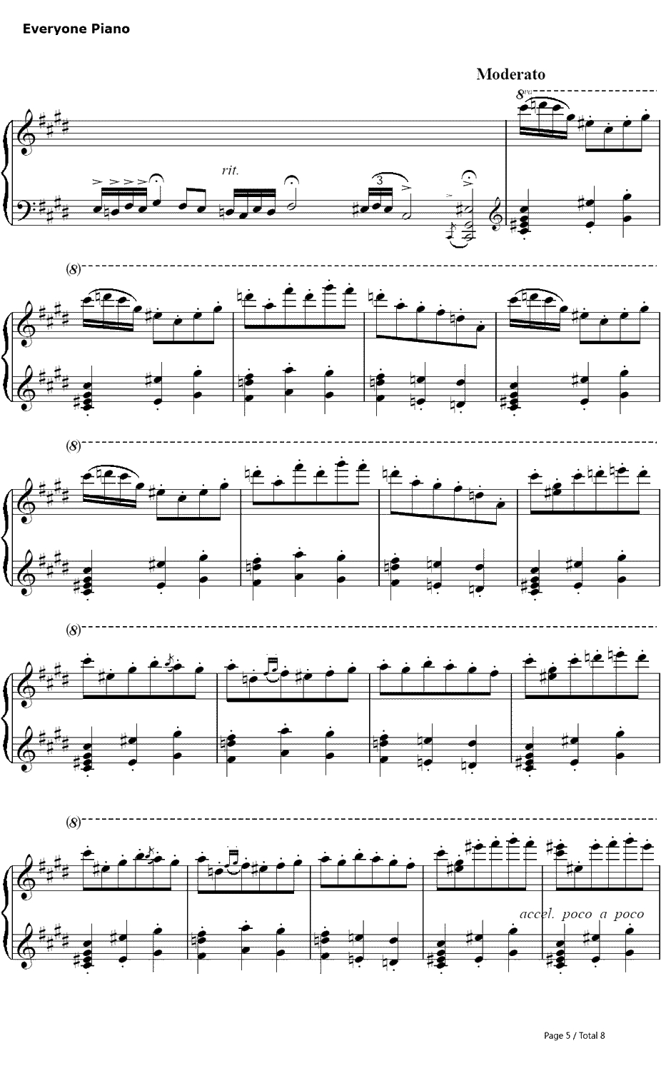 Malaguena钢琴谱-ErnestoLecuona5