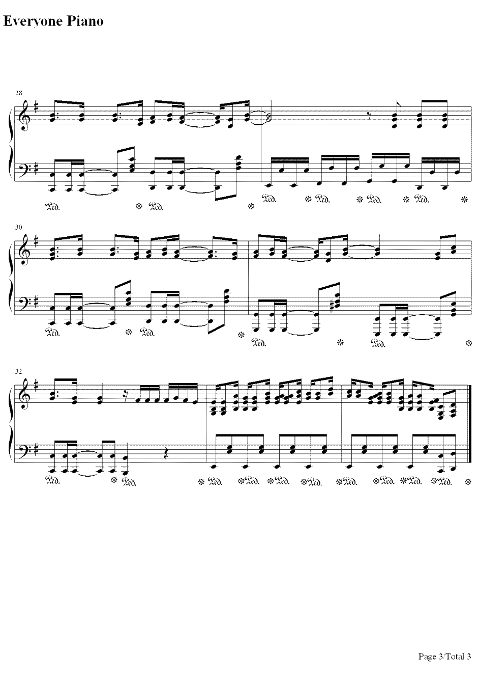NoThankyou!钢琴谱-放课後ティータイム-《K-ON!!》片尾曲3