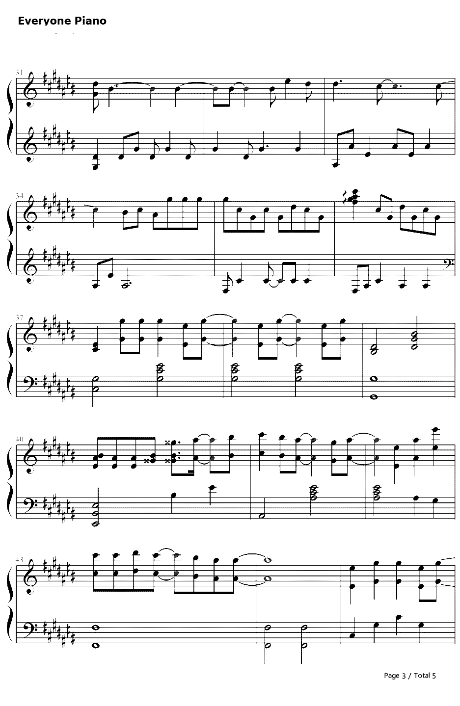 CarryOn钢琴谱-Ali-韩剧信义片尾曲3