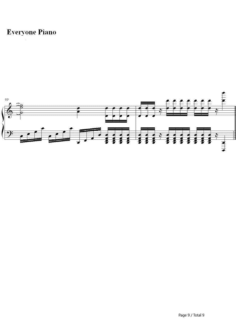 ChampionSelect（英雄联盟排位音乐）钢琴谱-LeagueofLegends英雄联盟9