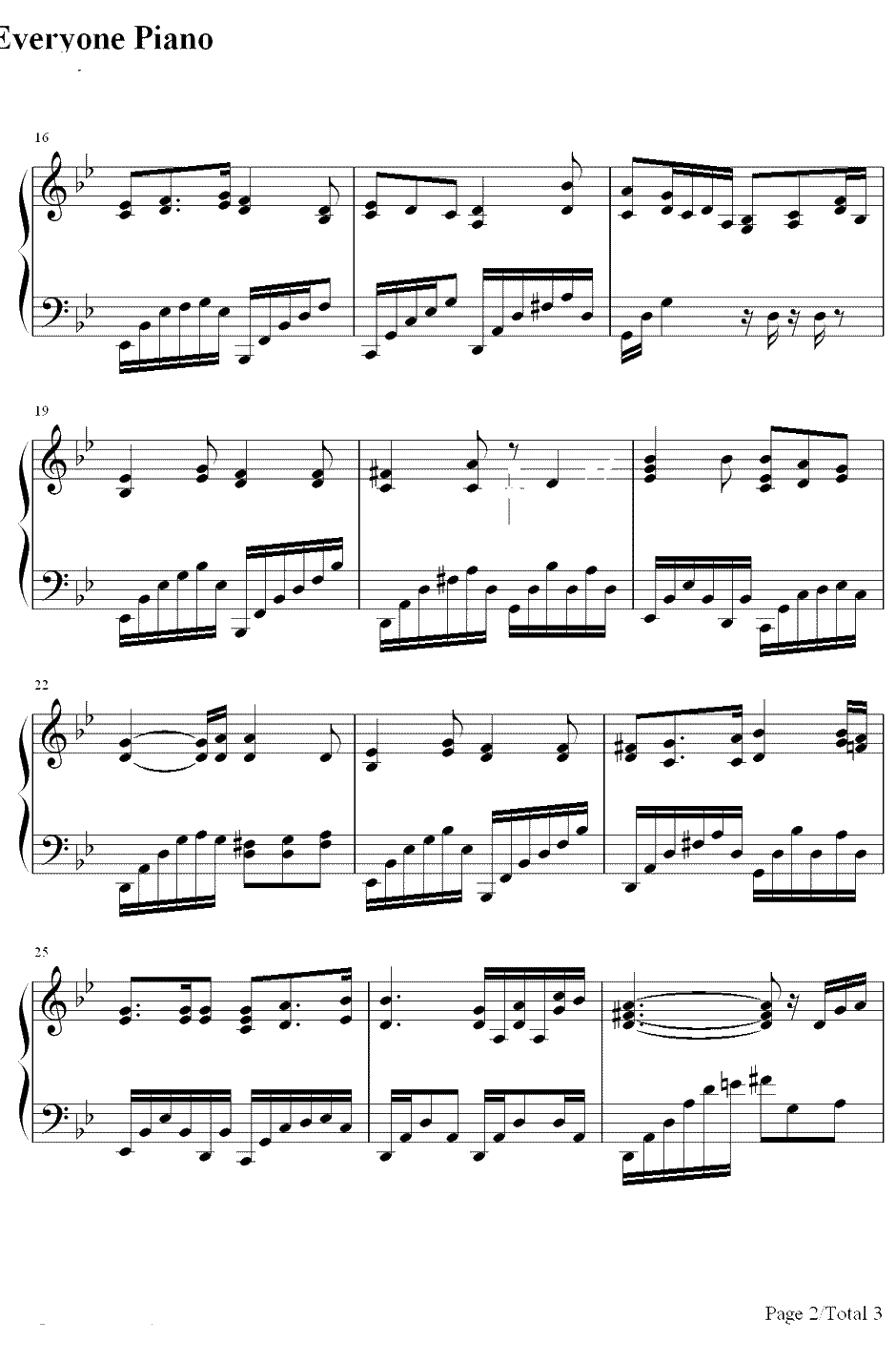 璀璨天空中的寂静（輝く空の静寂には）钢琴谱-Kalafina-《黑执事II》插曲2