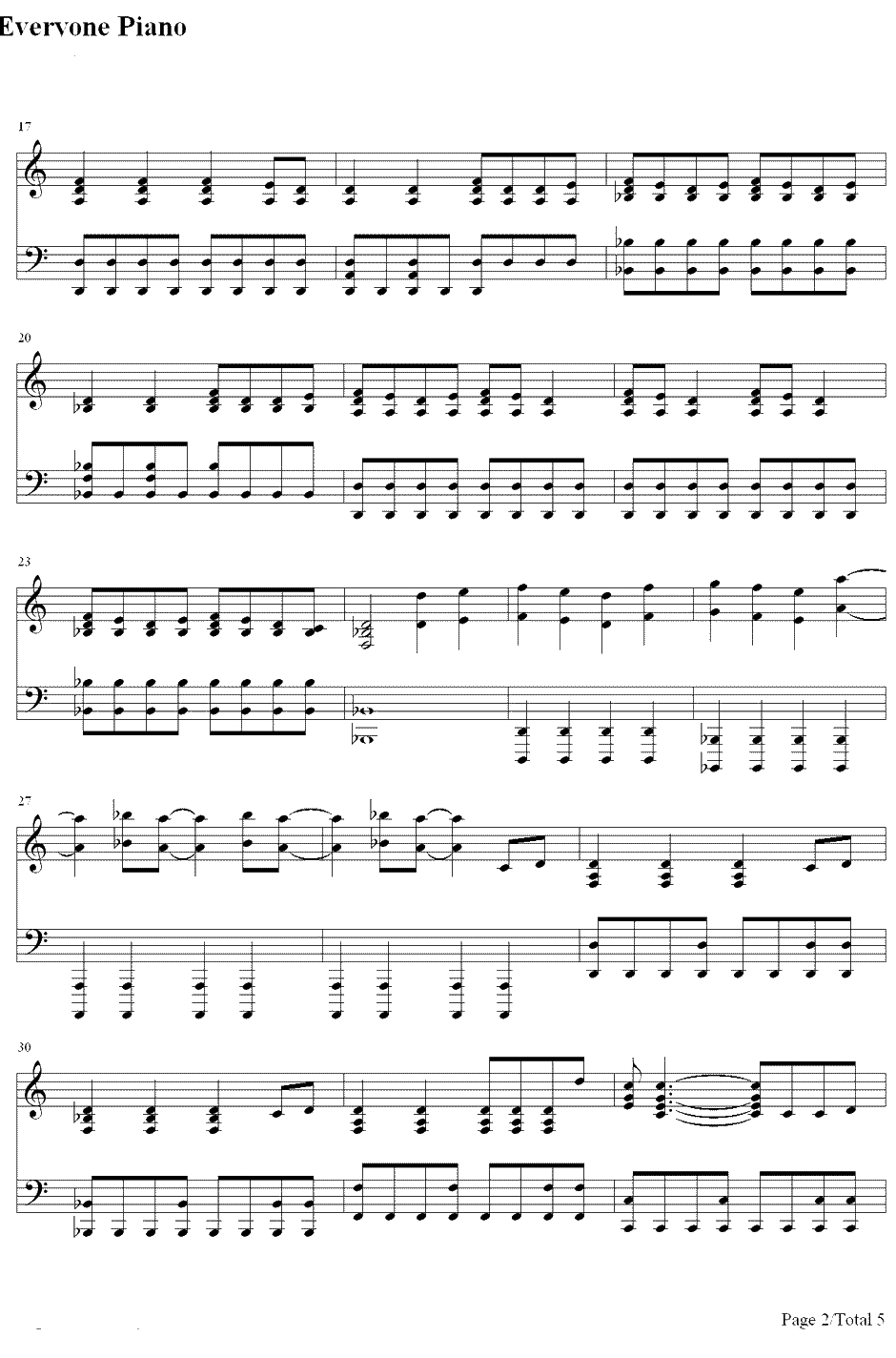 My Songs Know What You Did In The Dark钢琴谱-FallOutBoy2