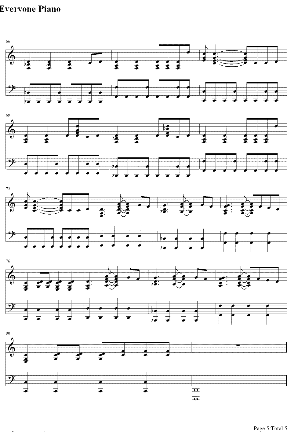 My Songs Know What You Did In The Dark钢琴谱-FallOutBoy5