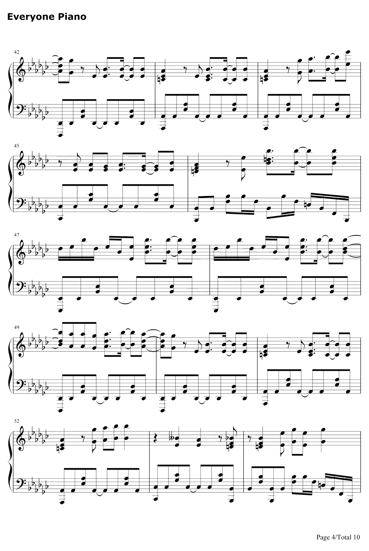 99.9-路人超能100第二季OP钢琴谱-MOBCHOIRsajounohana4