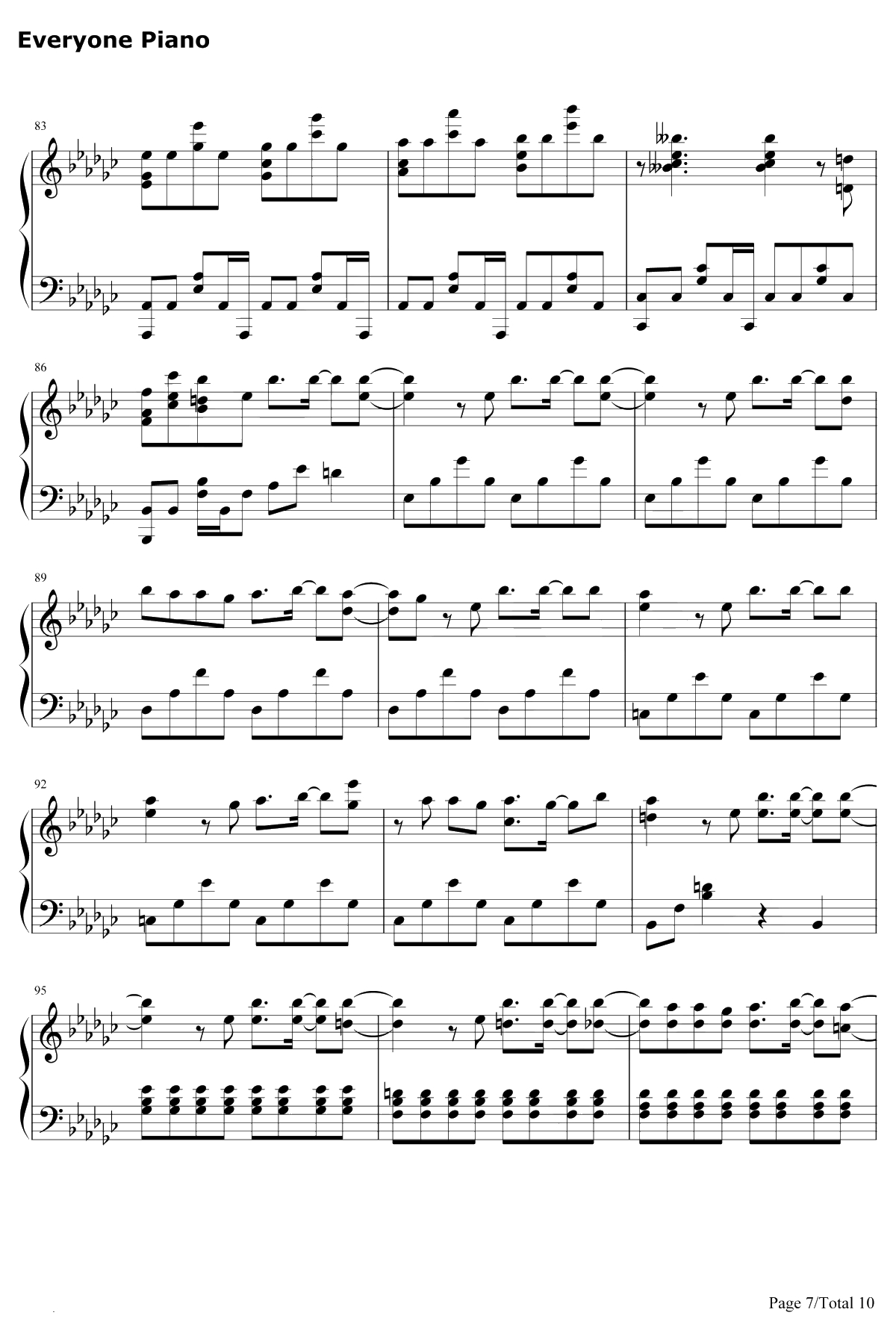 99.9-路人超能100第二季OP钢琴谱-MOBCHOIRsajounohana7