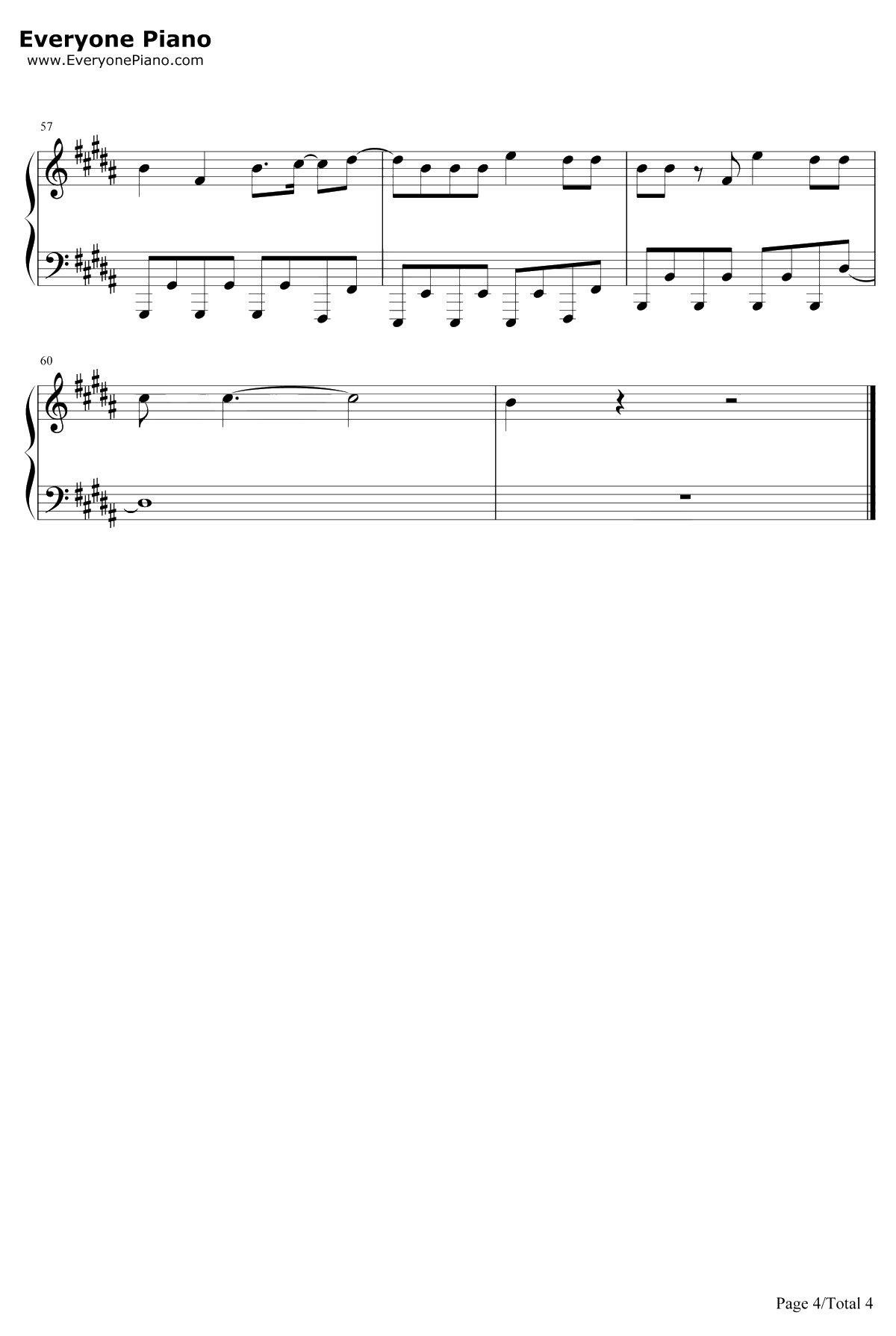 No Sleep钢琴谱-MartinGarrixBonn4