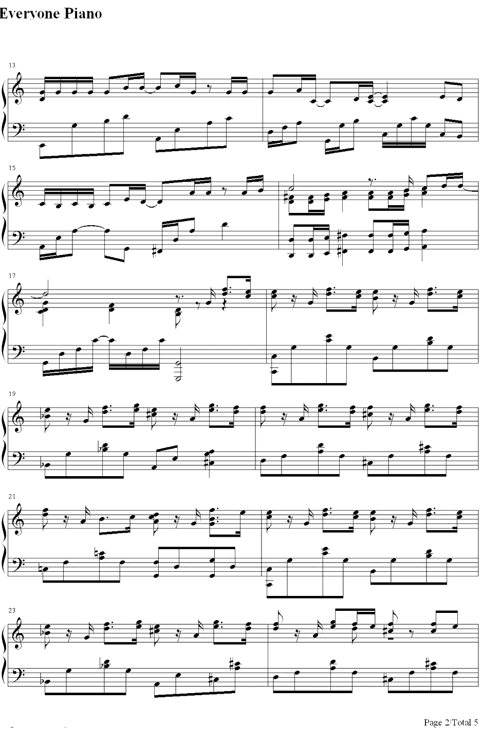 仆は君に恋をする钢琴谱-平井坚-《仆の初恋をキミに捧ぐ》主题曲2