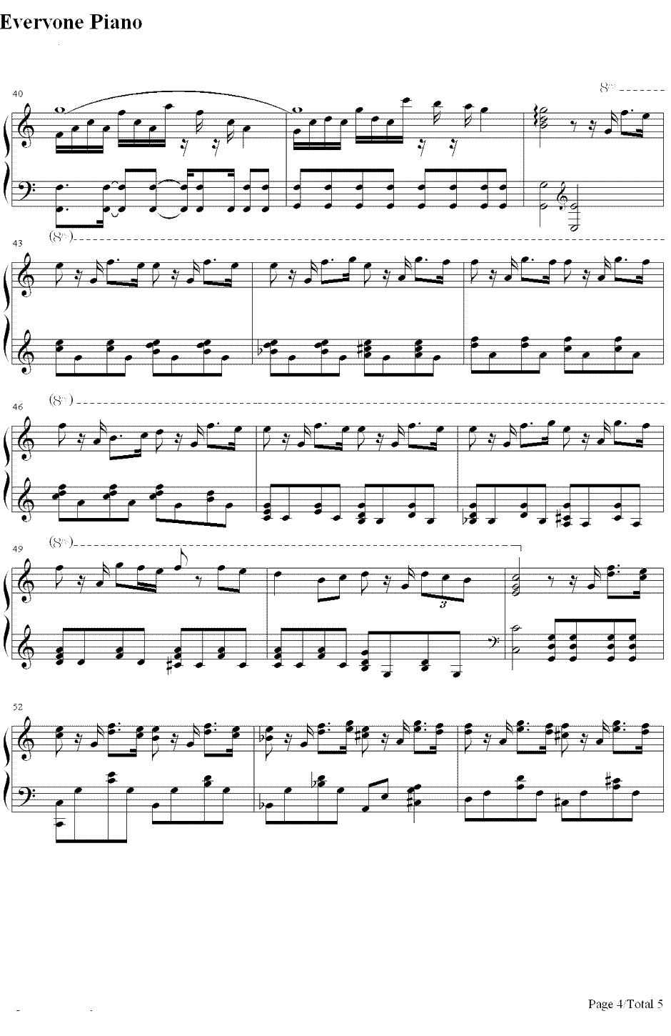 仆は君に恋をする钢琴谱-平井坚-《仆の初恋をキミに捧ぐ》主题曲4