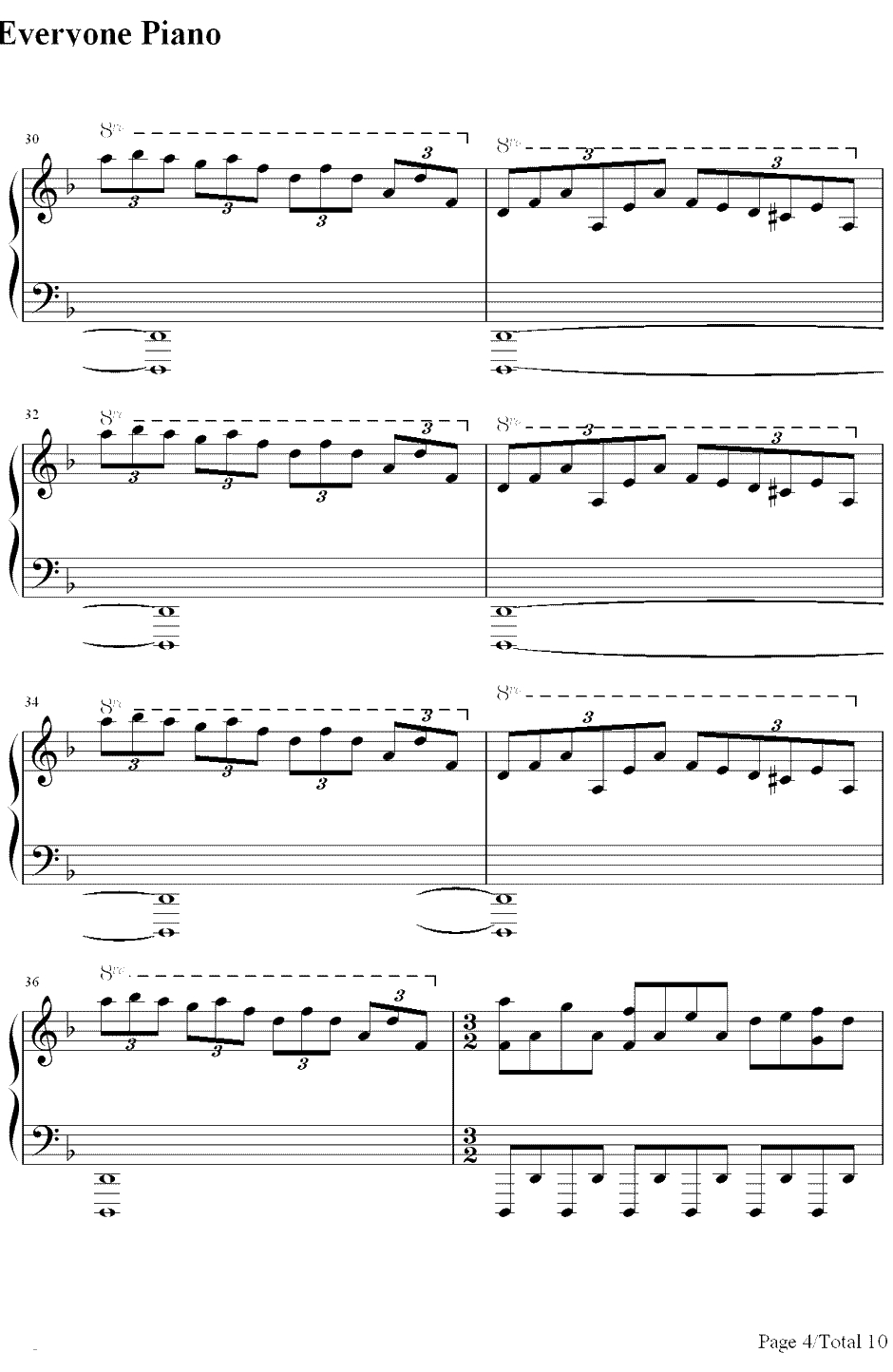 亨德尔的萨拉班德（Handel'sSarabande）钢琴谱-马克西姆MaksimMrvica4
