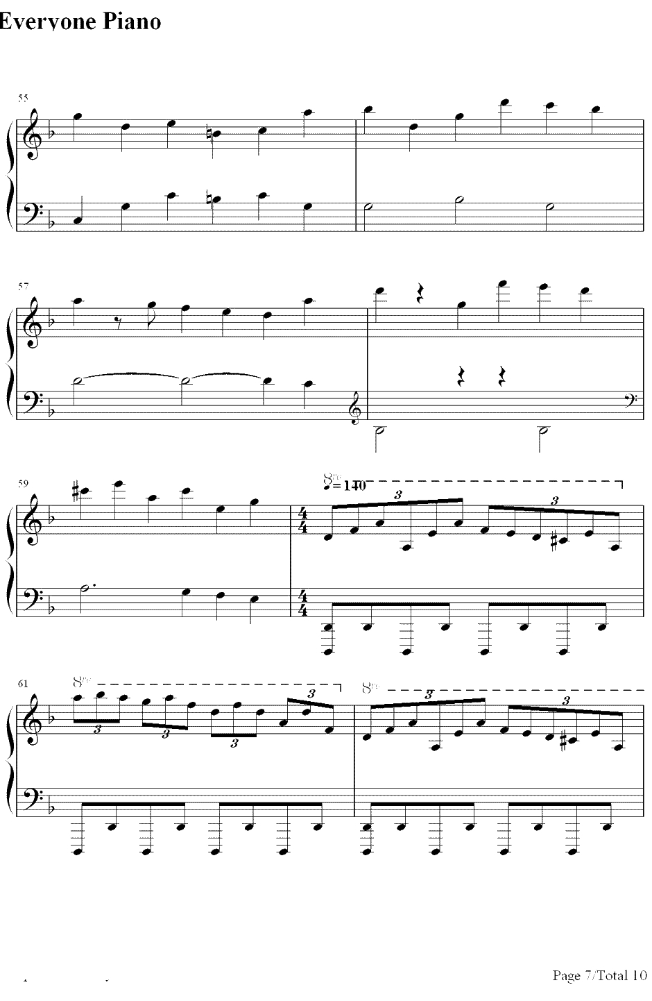 亨德尔的萨拉班德（Handel'sSarabande）钢琴谱-马克西姆MaksimMrvica7