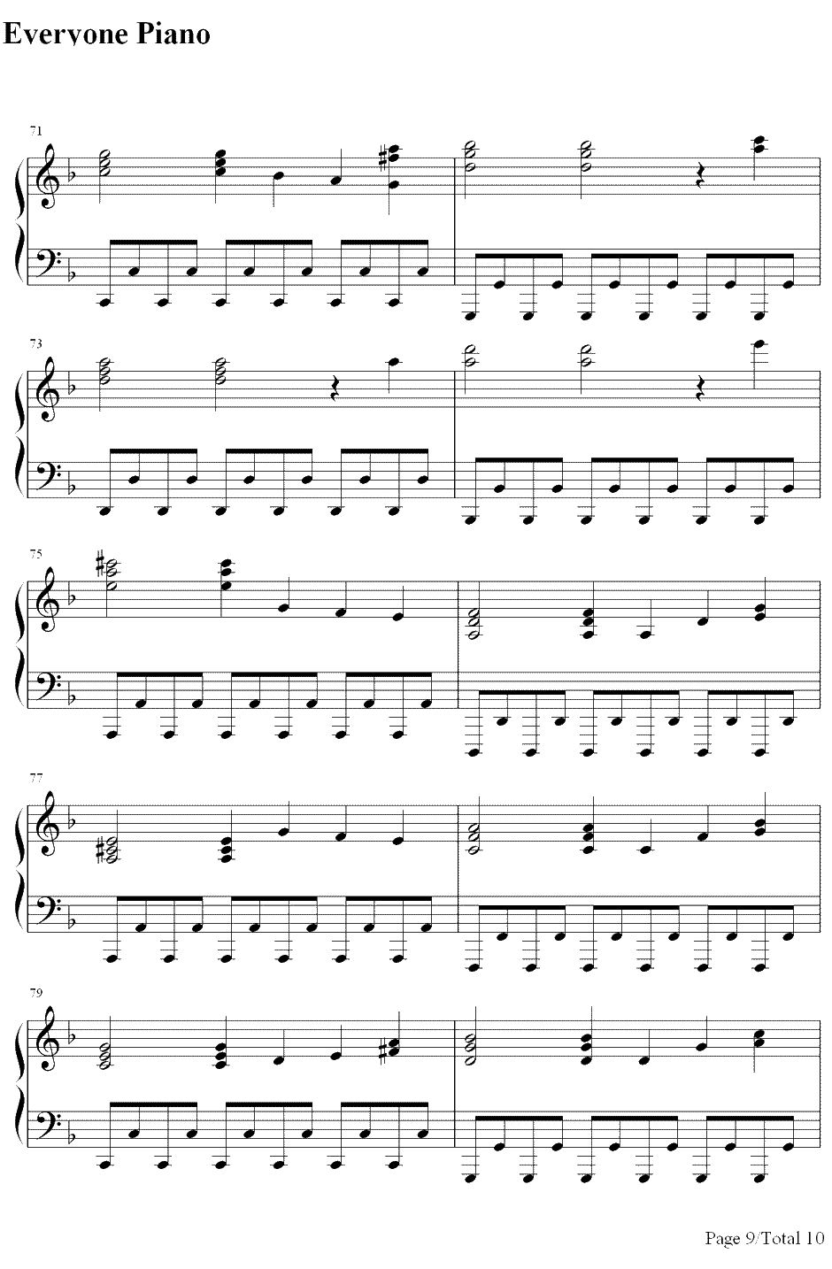 亨德尔的萨拉班德（Handel'sSarabande）钢琴谱-马克西姆MaksimMrvica9