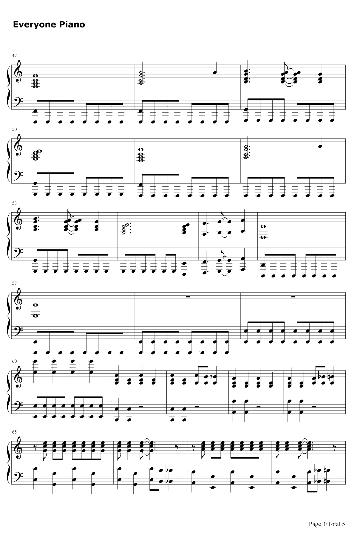 One Way Or Another(TeenageKicks)钢琴谱-OneDirection3