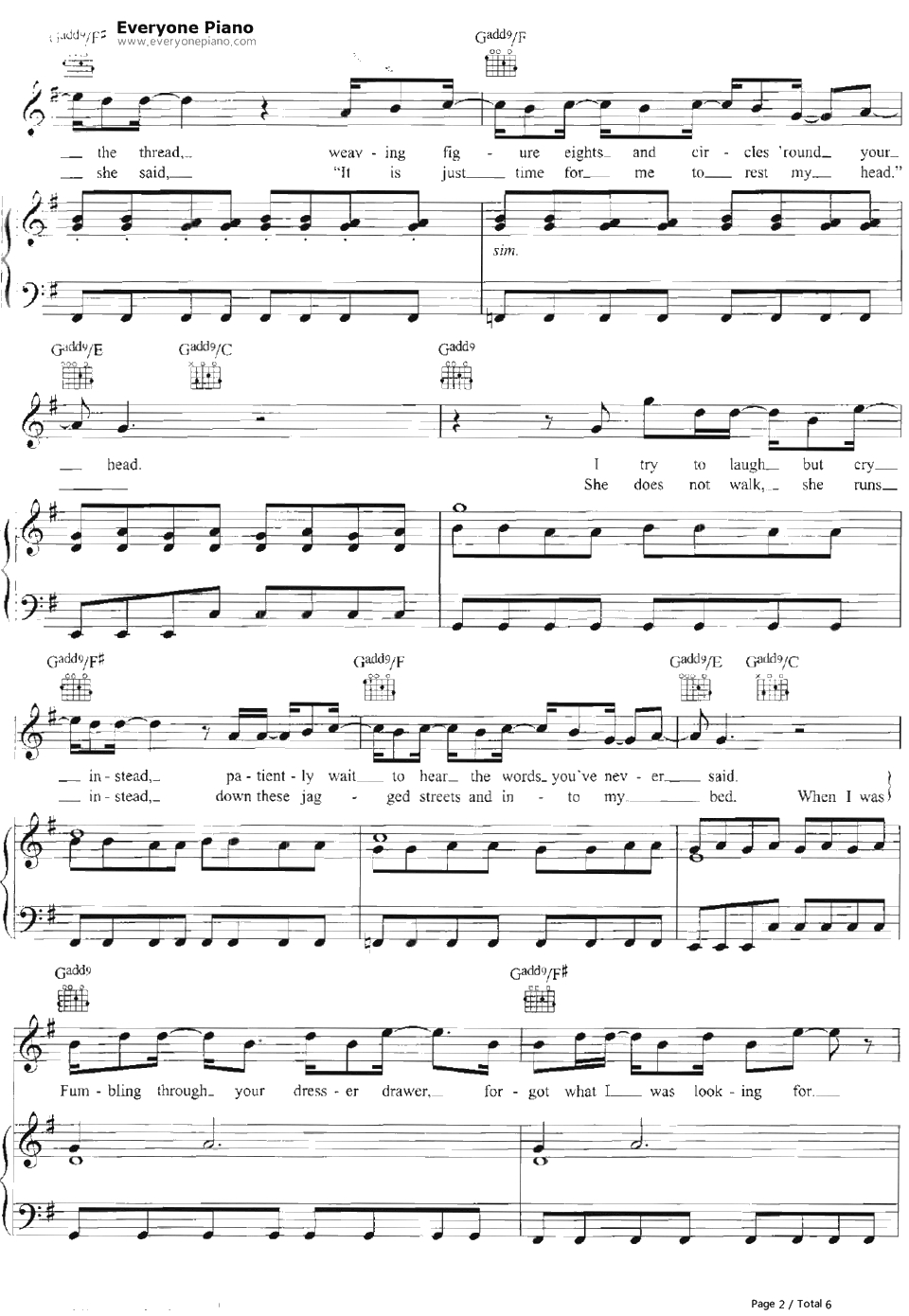 Must Get Out钢琴谱-Maroon52
