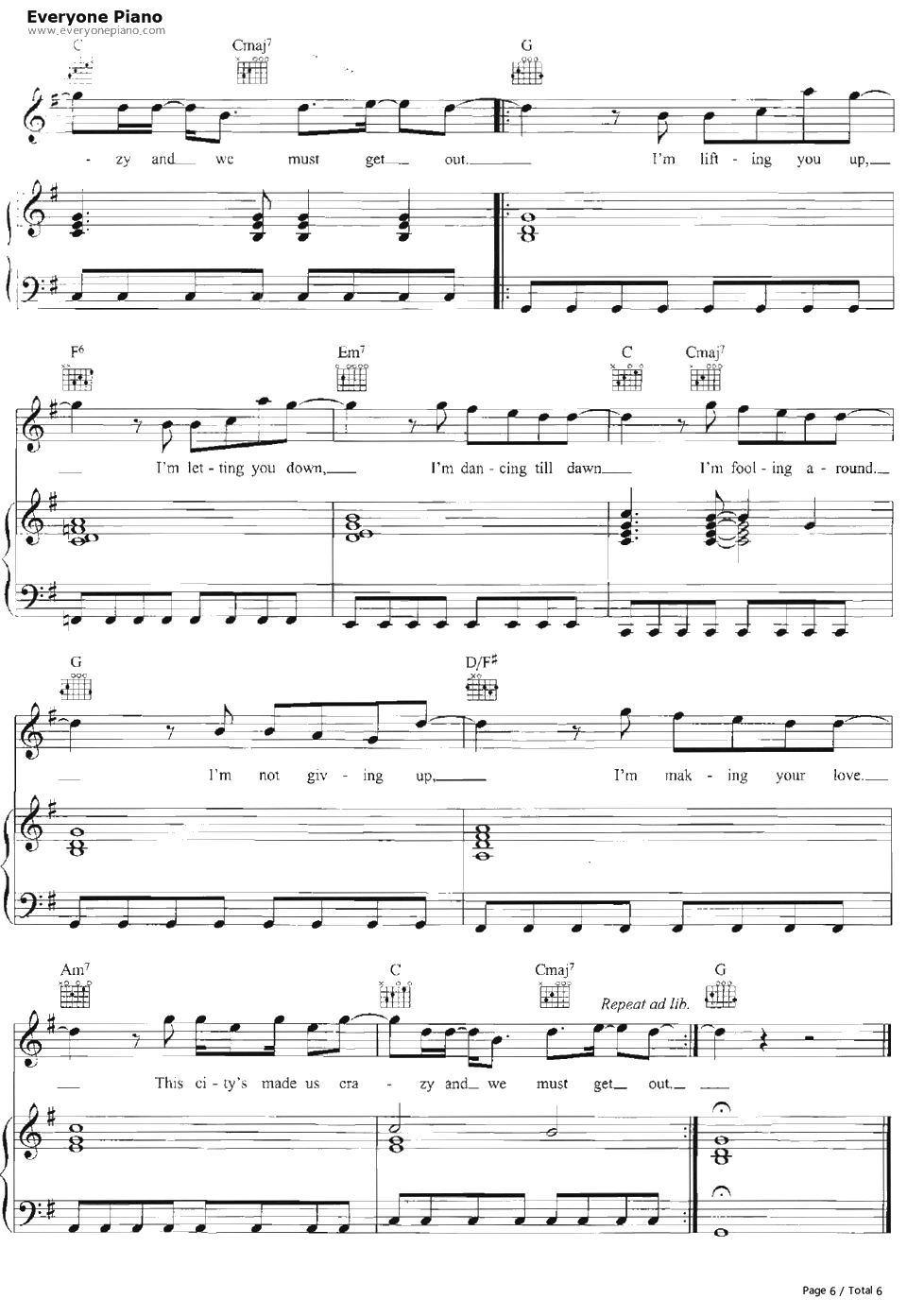 Must Get Out钢琴谱-Maroon56