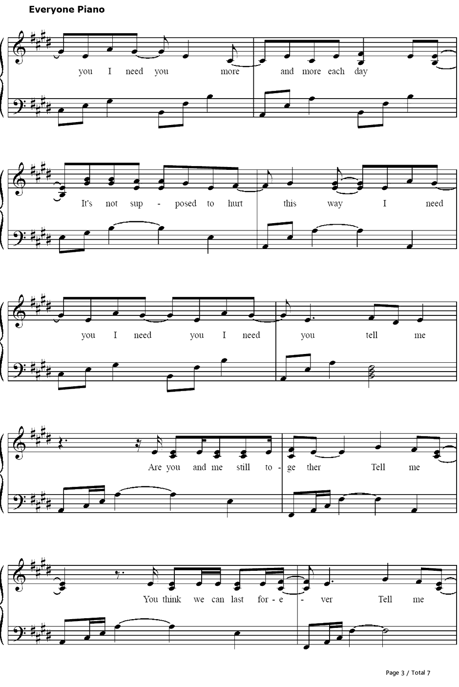 Why钢琴谱-艾薇儿-AvrilLavigne3