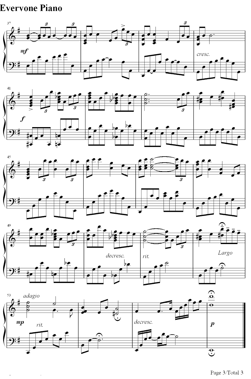 Falling钢琴谱-李闰珉-Yiruma3
