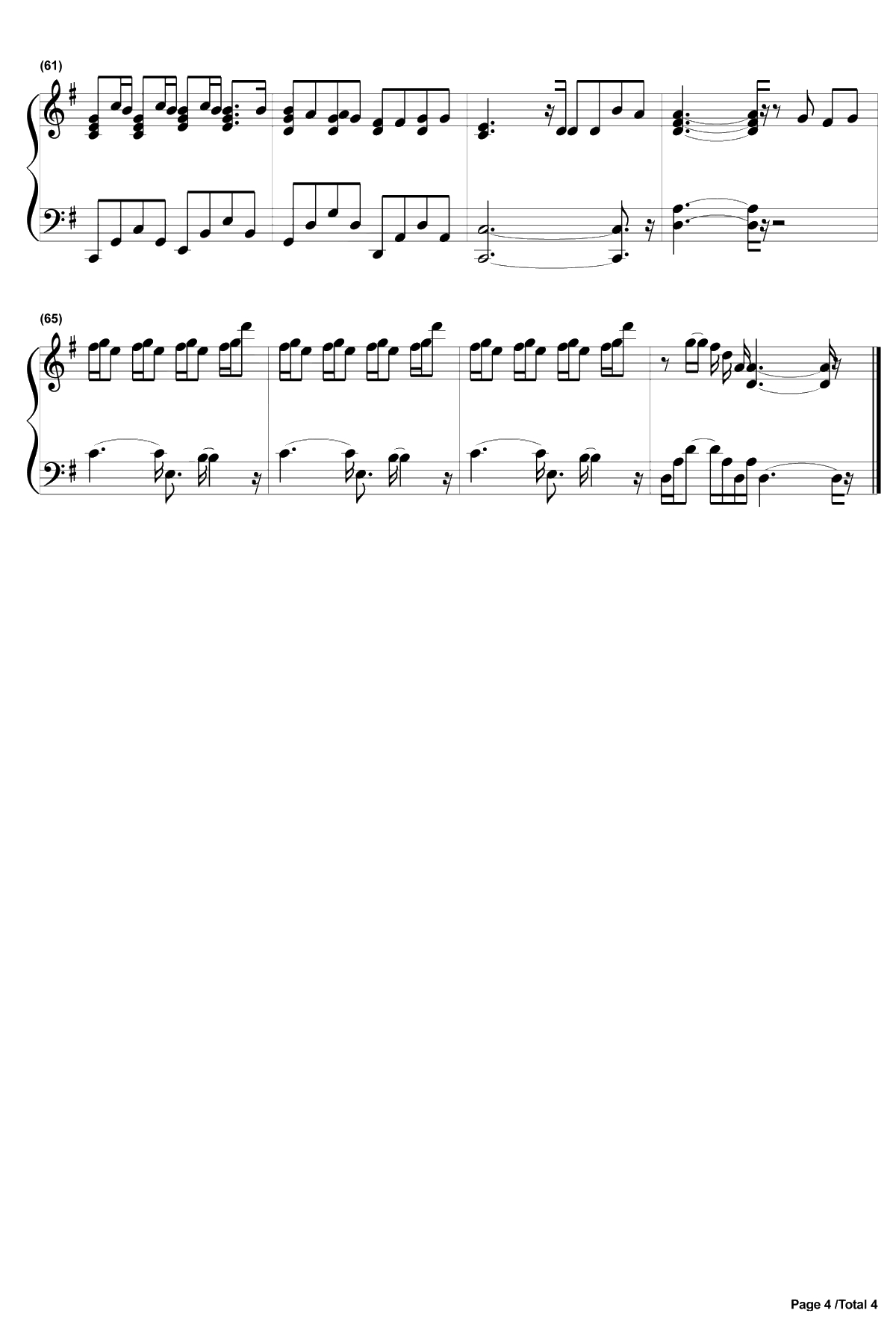 When You're Gone钢琴谱-艾薇儿-AvrilLavigne4