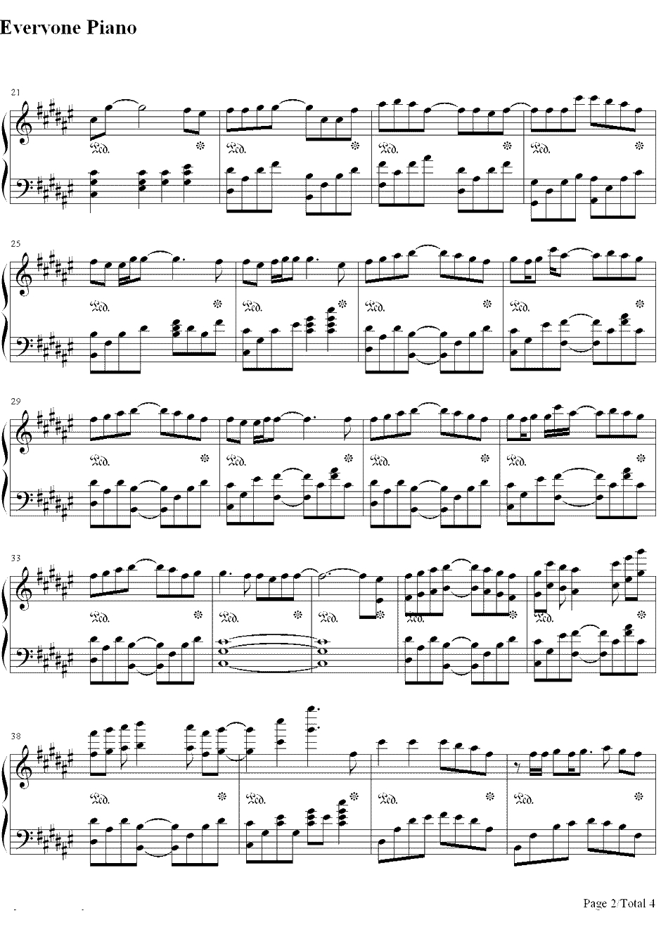 バズル钢琴谱-初音ミク初音未来2