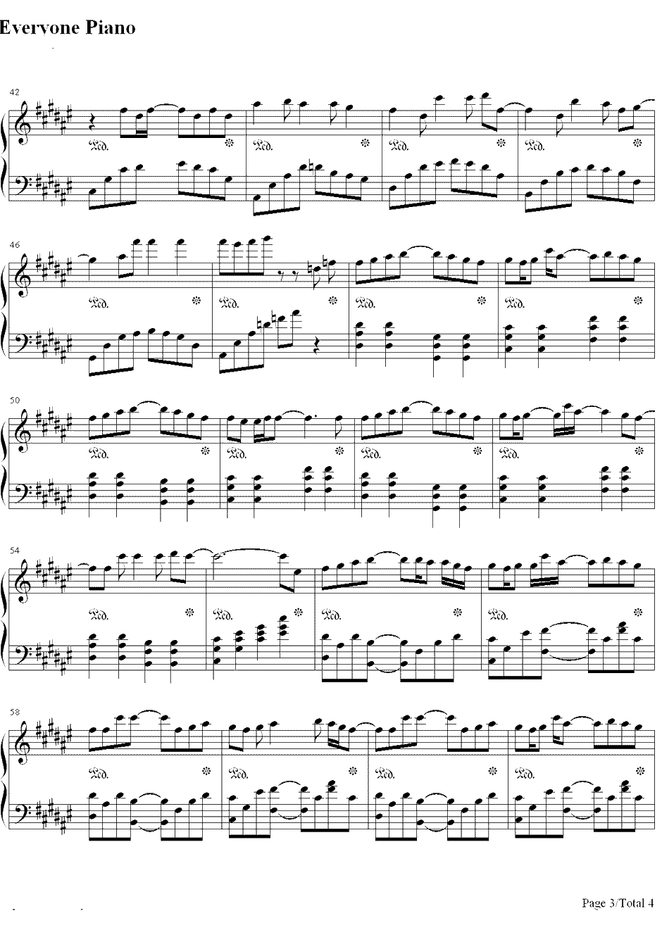 バズル钢琴谱-初音ミク初音未来3