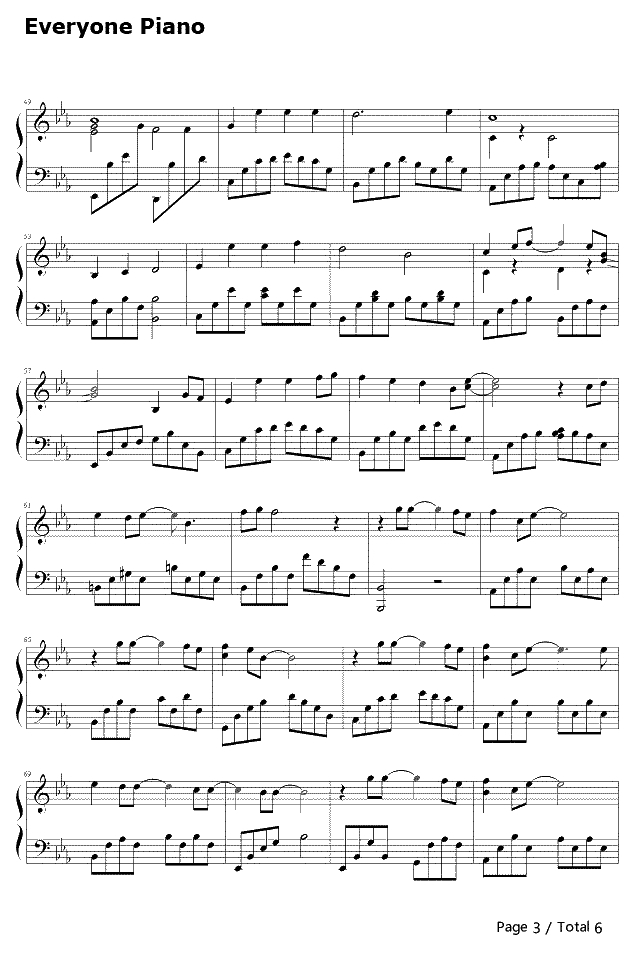 背对背拥抱钢琴谱-林俊杰-背对背拥抱3