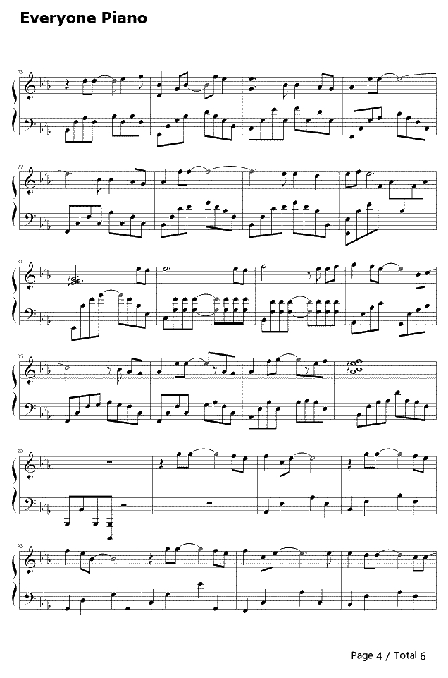 背对背拥抱钢琴谱-林俊杰-背对背拥抱4