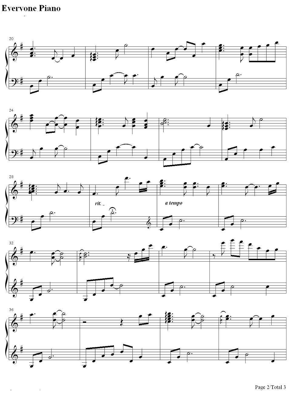 星ばかり见ていた钢琴谱-松冈纯也-《天使のいない12月》OST2