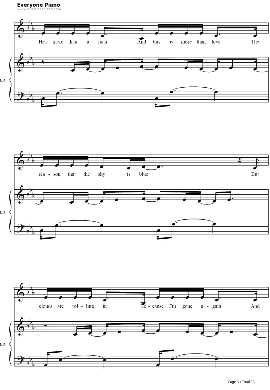 Unfaithful钢琴谱-Rihanna3